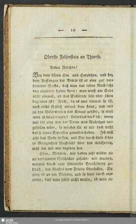 Oberste Felsenstein an Therese