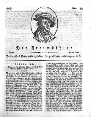Nro. 144, Dienstag, den 19. Julius 1808