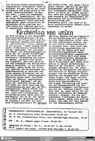 Kirchentag von unten