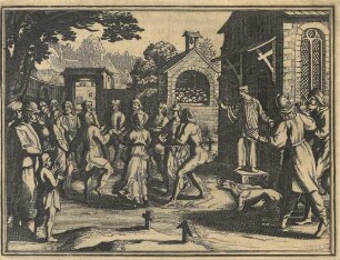 Grafik 'Tanz auf dem Kirchhof'
