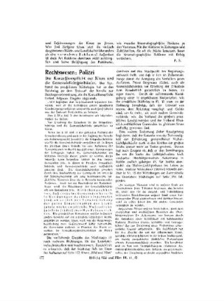 Rechtswesen; Polizei