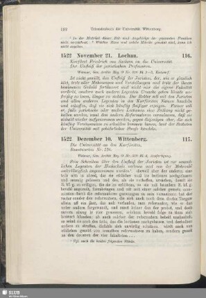 117. 1522, Dezember 10. Wittenberg
