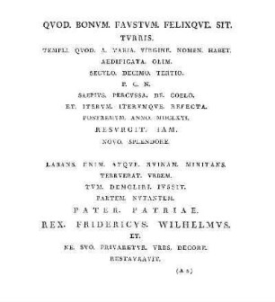 Quod. bonum. faustum. felixque. sit.