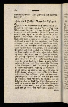 162-173, Eyd eines Flekken-Vorraths-Pflegers; ...