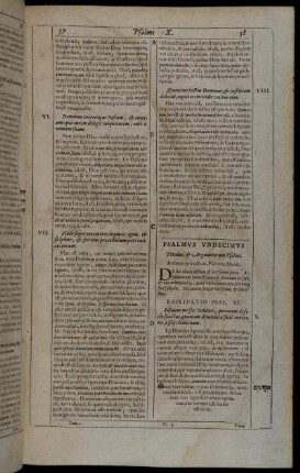 Psalmus Undecimus. - Psalmus XX.
