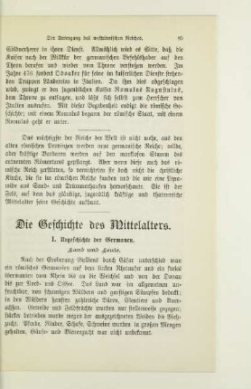 Die Geschichte des Mittelalters
