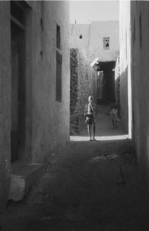 Indisches Viertel in Mogadischu : Blick in eine kleine Nebenstraße des indischen Viertels von Mogadischu.