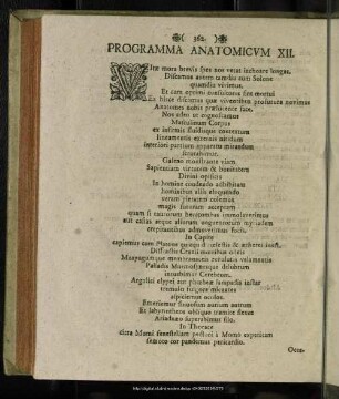 Programma Anatomicum XII.