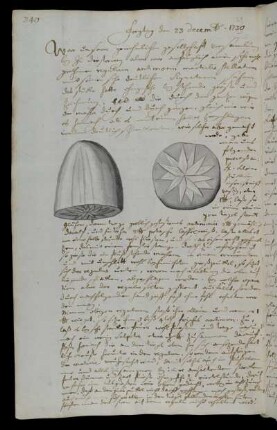 Freytag den 23 decemb. 1730 [=1729]
