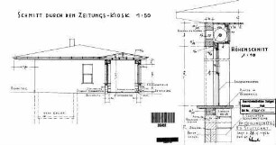 Geislingen (Steige): Nebengebäude Bf-Schenke Kiosk(Zeitung) Schnitt