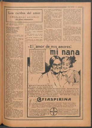 Los cerdos del amor : (Añoranzas lejanas)