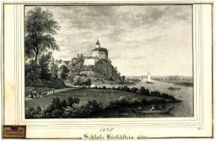 Schloss Hirschstein, Sachsen. 1835.