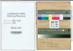 Entnazifizierung Karl Bruns , geb. 20.08.1897 (Telefonist)