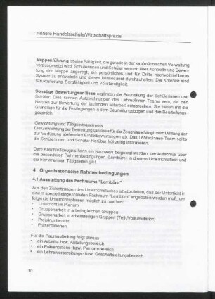 4 Organisatorische Rahmenbedingungen