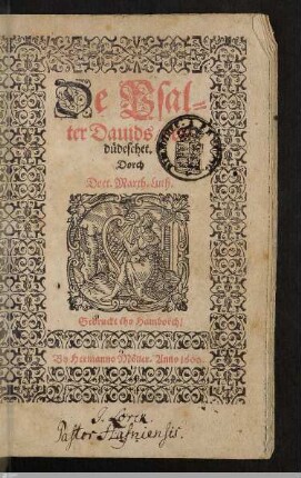 De Psalter Dauids