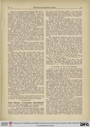 5: Zum Thema: "Leonardos Abendmahl", [4]