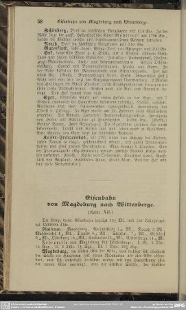 Eisenbahn von Magedeburg nach Wittenberge