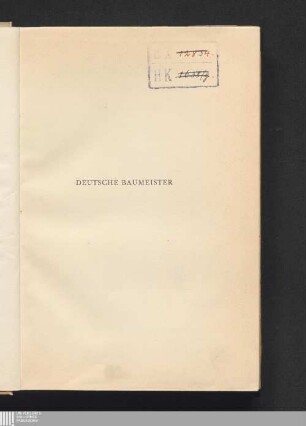 Deutsche Baumeister