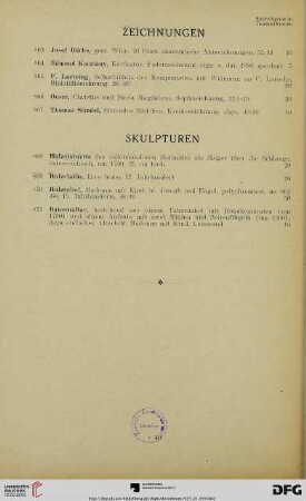Skulpturen (Nr. 868-871)