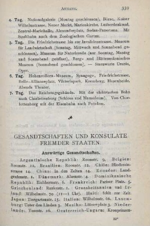 Gesandtschaften und Konsulate fremder Staaten