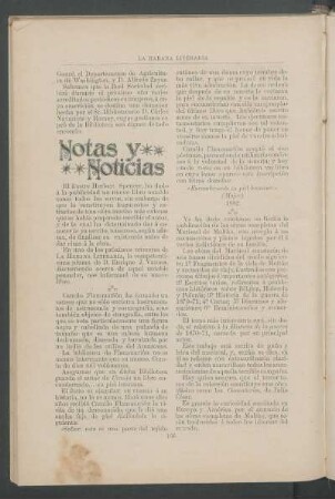 Notas y noticias.