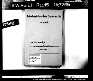 Der Bau der Landstraße von Norden über Esens nach Neuharlingersiel: Stadt Esens