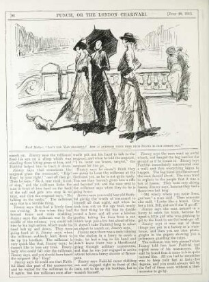 Fond mother. "Isn't the war dreadful? And so awkward when poor dear Sylvia is just coming out."