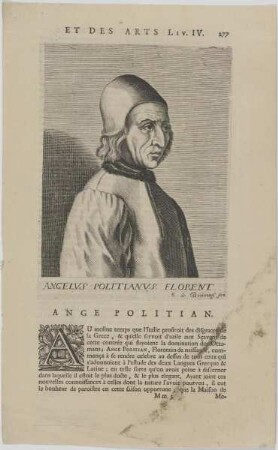 Bildnis des Angelus Politianus