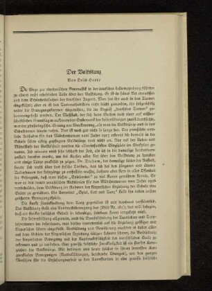 Der Volkstanz