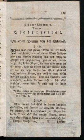 Die ersten Begriffe von der Elektricität