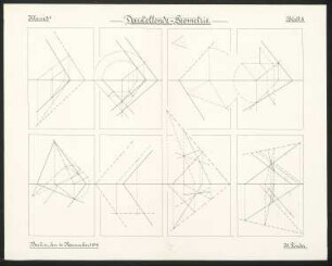 Übung in Darstellender Geometrie: Geometrische Flächen