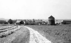 Markersdorf-Gersdorf. Blick zur Hustig- oder Hustemühle, Turmholländer