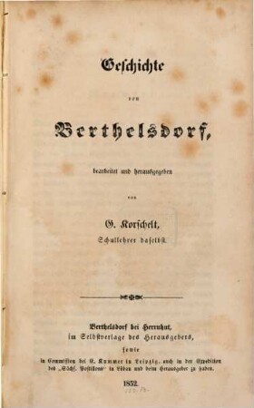 Geschichte von Berthelsdorf