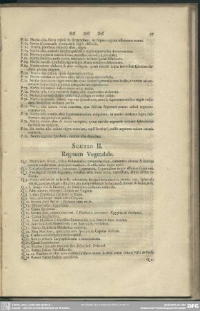 Sectio II. Regnum Vegetabile