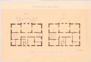 Villa Direktor Mayer, Bad Aibling: Grundriss Erdgeschoss, 1. Obergeschoss