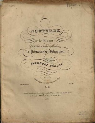 Nocturne : pour le piano ; op. 24