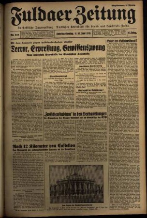 Ausgabe vom Samstag, den 11. Juni 1938.