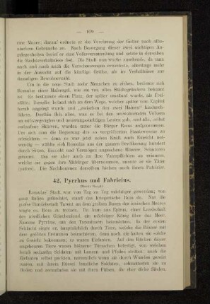 42. Pyrrhus und Fabricius.