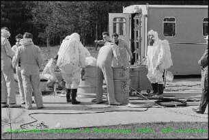 Dekontaminationsgruppe des Kerntechnischen Hilfszuges (KTH) bei einer Übung