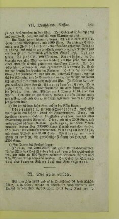 22. Die freien Staedte