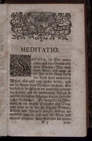 Meditatio.