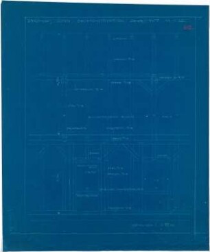 Bestelmeyer, German; Bonn (Nordrhein-Westfalen), Mühlheimerplatz; Verwaltungsgebäude - Mappe 2: Dachkonstruktion (Schnitt)