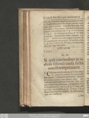 Tit. XI. Si quis cautionibus in iudicio sistendi causa factis non obtemperaverit.