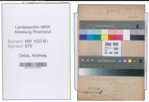 Entnazifizierung Andreas Oelze , geb. 30.12.1881 (Rechtsanwalt)