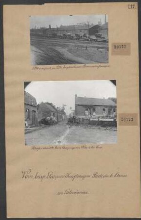 Straßendreieck beim Ausgange von Liévin bei Lenz