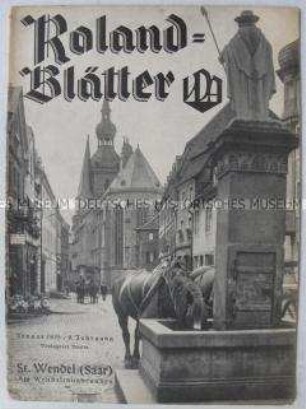 Monatszeitschrift "Roland-Blätter" u.a. zur bevorstehenden Volksabstimmung im Saarland