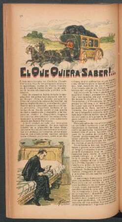 El que quiera saber! ...