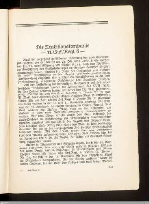 D. Die Traditionskompanie -11./Inf.-Regt. 6-