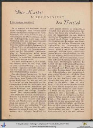 Die Kathri modernisiert den Betrieb: ein lustiges Stücklein.