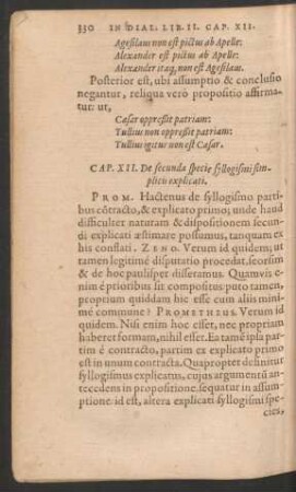 Cap. XII. De secunda specie syllogismi simplicis explicati.